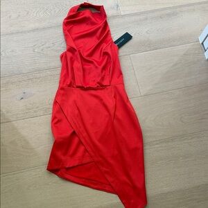 Elliatt Vibrant Red Asymmetrical Dress